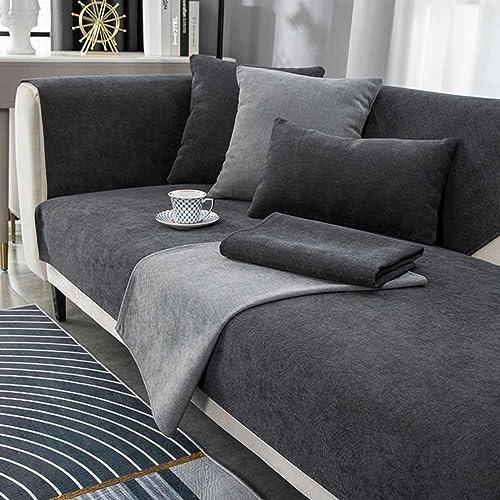 MTHGH Sofaschoner rutschfest Sitzfläche Wasserdicht I Form Katze Hund Ecksofa 3 Sitzer Sofa Überzug Ecksofa 2 Sitzer Couch Cover Schonbezug Sofa Couchbezug,B-70x150cm