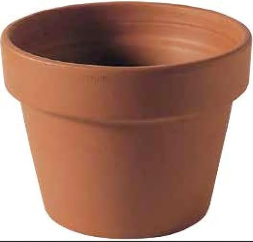 Pots en terre cuite (10 pièces) Made in Italy - Jardinière en cuit, diamètre 14 cm, hauteur 9 cm