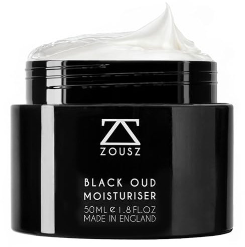 ZOUSZ Black Oud Hydratant Visage Homme – Crème Hydratante Quotidienne Naturelle pour Hommes, Soin Ultime pour la Peau Masculine – Cadeau Parfait Crème Visage Homme, 50mL