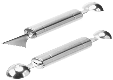 VINTORKY 2pezzi Inossidabile Per Intagliare e Cucchiai Per e Dessert Utensile Multifunzionale Per e Decorazioni
