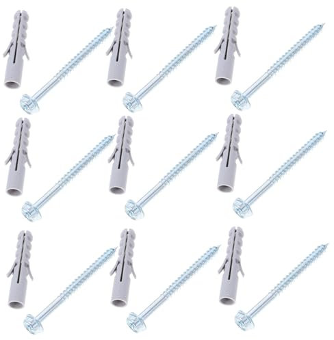 ULTECHNOVO 10sätze Teiliges Tv-halterungsschrauben Mit Trockenbau-dübel Und Sechskant-schrauben Für Sichere Von Tv-wandhalterungen Und Dunstabzugshauben