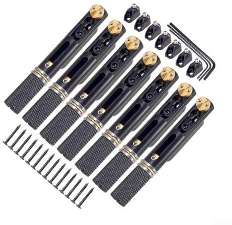 Erleben Sie verbesserte Leistung mit diesem Headless Bridge Upgrade für 7-saitige Gitarren (schwarz)
