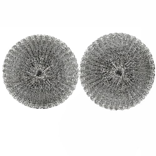 KZXCVS Edelstahl Kalkfänger, 2 Kessel-Kalkfänger für Wasserkocher, undTeekessel, Wiederverwendbarer Wasserkocher Entkalker, Kessel Pelz Entkalker Mesh Edelstahlkugeln Wiederverwendbar Rostfrei