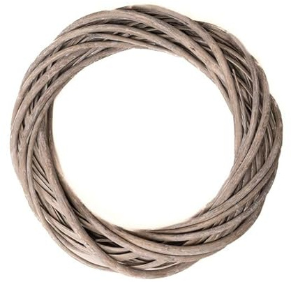 Floralcraft® 30cm Willow Ring (Grey Wash) - Perfect for Floral Arrangement DYI Crafts Weddings, Seasonal Displays, Christmas or Home Decor
