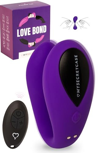 MySecretCase Vibratoreper Donna con Telecomando a Distanza 9 Modalità Di Vibrazione Stimolatore Clitoride Femminile Sexytoysys Coppia Vibratoreper Donna Wireless Vibratore per Coppia Viola
