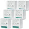 Lot de 6 modules d'interrupteur intelligent 2 voies : mini interrupteur Wi-Fi DIY s'adapte derrière l'interrupteur mural, module d'interrupteur intelligent compatible avec l'application Tuya, Alexa et