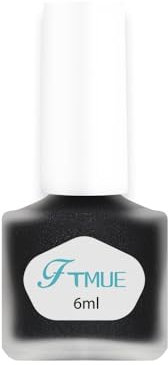 Nagellack Schwarz Matt - Seidiger Samt Matte Nagellack Schwarz - Atmungsaktiv Schnell Trocknend Nagelack - Glatte Matte Nail Polish für Frauen Mädchen Maniküre DIY (Black, 6 Ml)