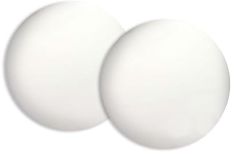 Door Bumper Protectors 8CM/3.15in Round Thick Silicone Wall Stoppers,Self-Adhesive Anti-Slam Pads for Cabinets Handles Walls,Reusable Door Silencer for Slamming (2, White,8CM)