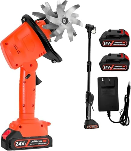 Rotavatore del Giardino Elettrico, coltivatore di battitore Piccolo Cordless, 24 V, profondità di Lettere da 4 Pollici, 235 Giri