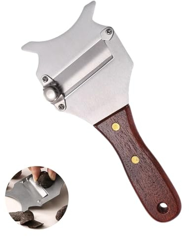 Trüffelhobel, Edelstahl Trüffel Käsehobel, Einstellbare Trüffelreibe mit Holzgriff, Gourmethobel Von Trüffel, Schokolade, Käse, für Zuhause, Küche, Restaurant