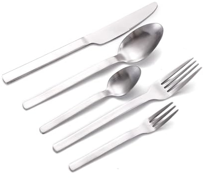 ECHTWERK Tafelbesteck Angelini, 30-teilig, Essbesteck für bis zu 6 Personen, Edelstahl 18/10, hochglänzend, Hochwertiges Besteck Set für Esstisch, Spülmaschinengeeignet