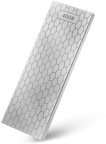 Diamond Sharpening Stones 400# 1200# Grit Diamond Sharpening Plate with Non-Slip Base Sharpening Kit for Chisel, Axe, and Kitchen Wear
