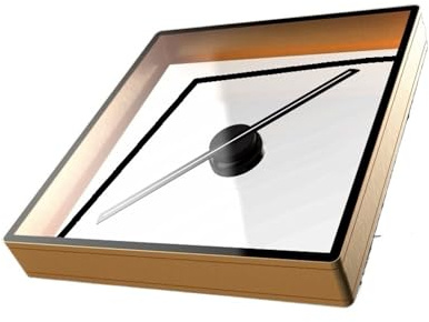 42 cm/16,53 tum fläkt och 45 cm lock 3D-fläkt Hologram Projektor Fjärrreklam Display Led-skylt Holografisk lampa Projektor Vattentät Enkel hantering(P45 set Gold)
