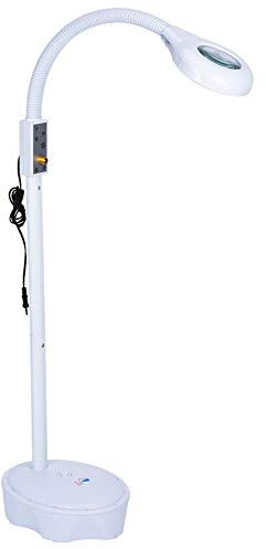 Dioche - Lámpara de pie LED de aumento de 3 veces con luz ajustable y soporte ajustable, apta para lectura, cosmetología médica, tatuaje, maquillaje, manicura