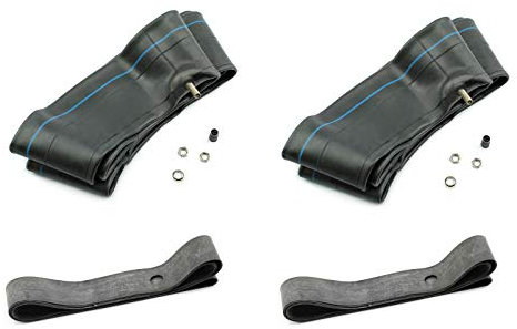 Mila Schlauch x2, Felgenband x2, Maße 2.75 x 16 Zoll, Hochwertige Verarbeitung, Für Simson S50 S51 S70, Schwalbe Star Sperber Habicht DUO, Zuverlässige Reifenreparatur, Mit geraden Auto-Ventil