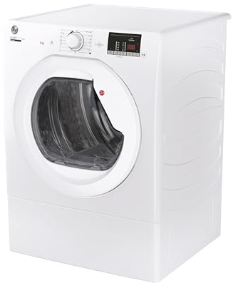 Hoover H-DRY 300 Vented Tumble Dryer, 9kg, White, C Class | Freestanding, Extra Dry, Dry Hanger, Dry Wardrobe, HLE V9DG-80