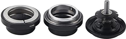 Sealed Double Headset Bearings Aluminum Alloy 34mm for 28.6mm Straight Steerer Fork Mountain Bike with Top Cover Tapered Bearing Set