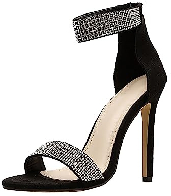 Sandaletter dam med klack – höga klackar sexiga kvällsskor glitter pumps bröllopsskor peep toe klänning skor brudskor Slingback sandaler dansskor partyskor högklackade skor damsandaler storlek 37–42,