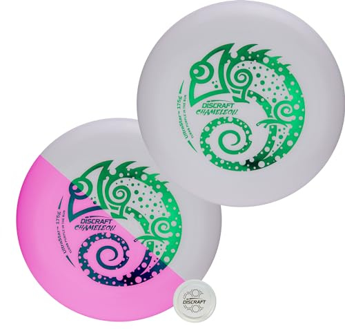 Discraft Ultra Violet Ultrastar 2er-Pack – Farbwechsel mit UV-Licht, Standard-Wettbewerbsgröße, 175 g, Weiß bis Violett