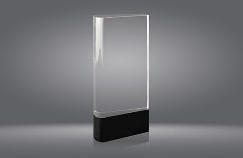 Art-Trophies At10113 Sportliche Glas-Trophäe, durchsichtig, 22 cm