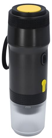 Gugxiom Portable Electric Espresso Machine, Self Heating, 20 Bar Mini Coffee Maker Compatible with NES DG Capsules Ground Coffee Box, 12V 7500mAh Battery