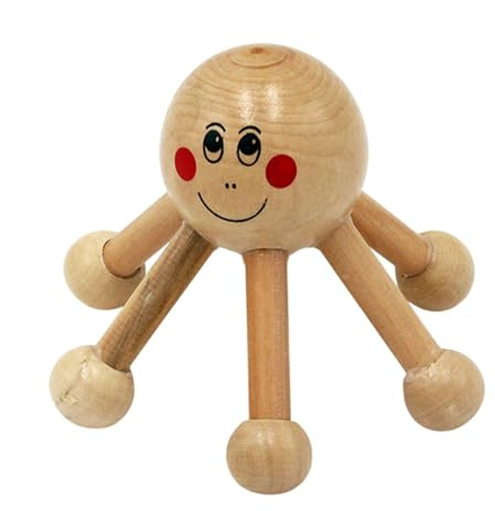 Masajeador de cabelludo | Herramienta de masaje de cabeza en de araña de seis patas - Masajeador portátil, herramienta de relajación manual para cabeza, cintura y piernas | Masajeador de mano con forma de araña de 6 patas Masajeador de cabeza, cintura y