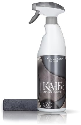 Sisbrill Kaif (1) Limpiador de Cuero y Piel - 750ml (Kaif (1) Limpiador de Cuero) | Limpiador de cuero y piel que elimina suciedad respetando el color y textura original
