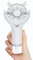 Ventilateur Brumisateur Portable, Mini Ventilateur à Main Portatif silencieux De Bureau, Ventilateur de Poche USB Rechargeable 3 vitesses pour Maison, Bureau, Voyage