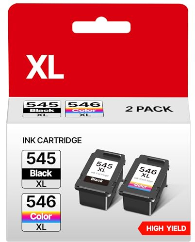 PG-545XL CL-546XL Cartouches d'encre Remplacement pour Cartouche Canon 545-546 pour Cartouche Canon 545 et 546 pour Pixma TS3150 TS3350 TS3151 TR4550 TR4551 MG3050 MG2550S MG2555S MX495(Noir, Couleur)