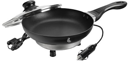 Lampa 97124 Electric Frying Pan, Padella elettrica - Ø 20 cm - 12V - 180W - 13A