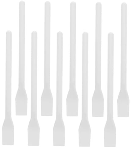 OSALADI 15pcs White Plastic Glue Applicator Sticks and Paint Stirring Paddles for DIY Crafts and Woodworking Handheld Smear Glue Scrapers