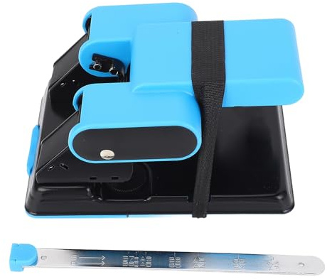 HUSHUI Perforatrice à double trou 70 feuilles A4 Capacité de papier 70 mm 80 mm Distance 2 trous Perforatrice en papier pour l'école de bureau