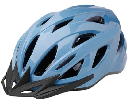 Casco da bici, casco da bicicletta, regolabile, con cinghia di ventilazione, accessori protettivi leggeri di sicurezza, copricapo per avventura, 31 x 21 x 15 cm