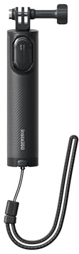 Insta360 Mini trépied 2-en-1 (2.0), Perche à Selfie et trépied léger, Adaptateur Universel à 3 Broches et1/4 vers 2 Broches, Noir