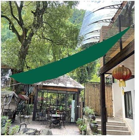 Toldo curvado resistente a desgarros, toldo de vela para patio, patio, terraza, jardín, cochera y césped, protección UV y fácil instalación