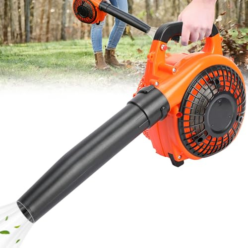 Souffleur à Feuilles sans Fil 26cc Thermique - Souffleur de Jardin Manuel Puissant avec Moteur à Essence