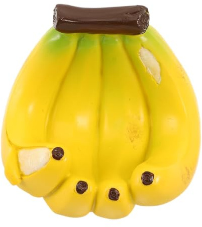 Alasum Distributeur Suspendre Jaune pour Nourriture en Résine Oiseaux de de Banane, Portable et Résistant Intempéries, pour Jardin Arbres