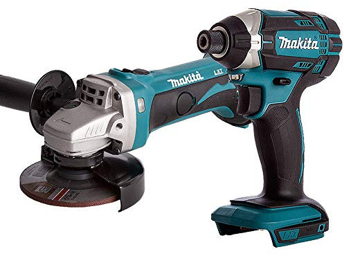 Makita DGA452Z Angle Grinder with Makita DTD152Z 18V LXT Cordless Impact Driver