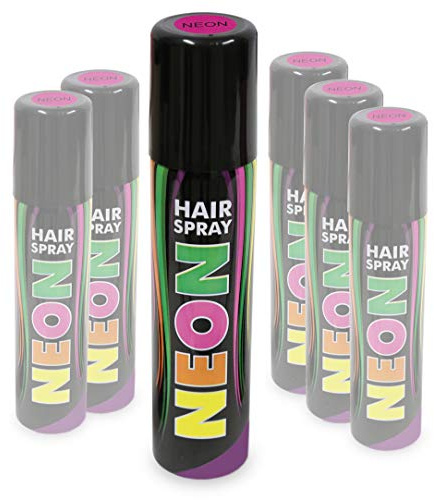 KarnevalsTeufel Hairspray Neon in knalligen Farben buntes Haarspray Haarschmuck farbig (Neon Pink)