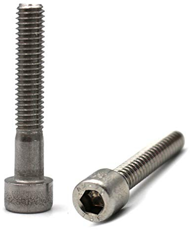 Zylinderschraube mit Innensechskant nach Norm DIN 912 / ISO 4762 Teilgewinde rostfreier Edelstahl A2 V2A Zylinderkopfschraube (M6 x 40 mm, 10 Stück)