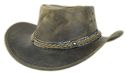 Black Jungle ARAMAC Lederhut Cowboyhut Australienhut Hut