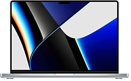 Apple Late 2021 MacBookPro with Apple M1 Pro chip (16-inch, 16GB RAM, 1TB SSD) Silver (Renewed)