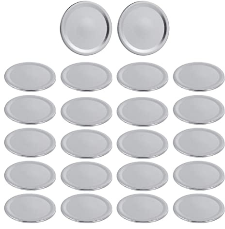 Stück 86mm Jar Deckel Weißblech Einmachgläser Deckel Einmachdeckel Dichtung Auslaufsicher Normale Ersatzdeckel Aufbewahrungskappen für Jar Einmachgläser