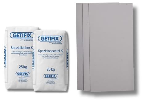 GETIFIX Laibungsplatten Komplettpaket aus Kalziumsilikat, Dämmung für Fensterlaibung & Türlaibung, Schutz vor Schimmelpilz im Bereich von Fenstern & Türen – für 10 Meter