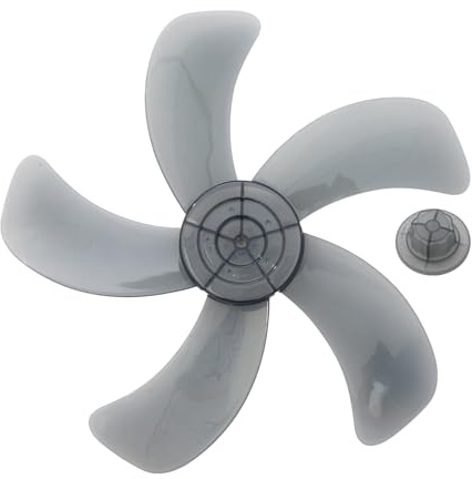 MSemis Universal Kunststoff Ventilatorflügel 3/5 Blätter Lüfterflügel Fan Blade Replacement Ventilator Ersatz für Haushaltsventilatoren Grau H One Size