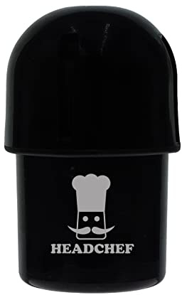 Headchef Plastic POD Herb Storage & Grinder Combi, Black