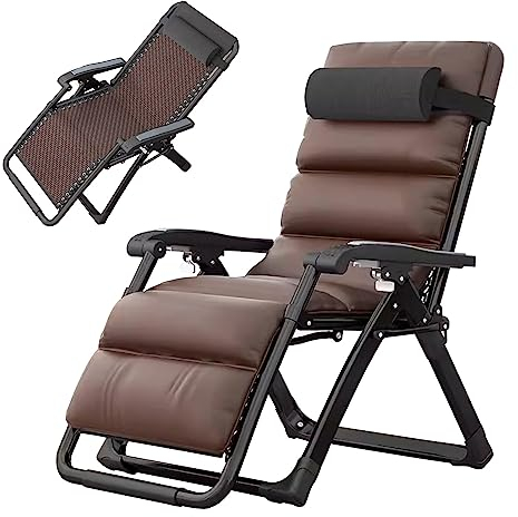 KAMPCO Zero Gravity Klappbarer Liegestuhl, Schwerkraft-Liegestuhl für den Innen- und Außenbereich, Strand, Rasen, Camping, Pool, Sonnenbaden