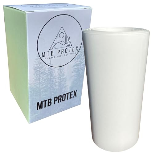 150mm x 1m, 2m, 3m Helicopter Tape, Bike Protection Tape - Bike Accessories to Protect Your MTB, eBike, Road Bike from Scratches, Stone, Gravel Damage- Self Adhesive Paint Protection Film (150mm x 1M)