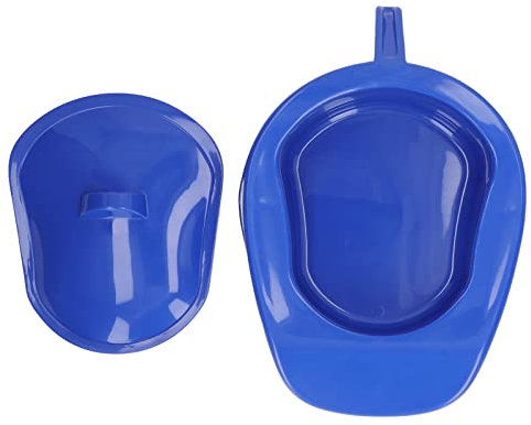 Padella Paziente, Padella Liscia In PP Professionale Portatile Ergonomica Per Donna Incinta Per Camera Da Letto Domestica (Blu scuro)