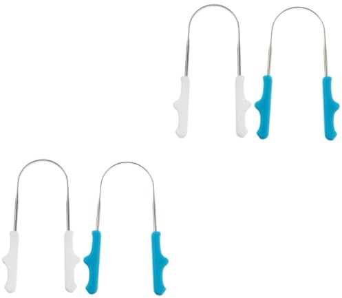 PartyKindom 4pezzi Nettalingua U-shaped Per Pulizia Orale Strumento Leggero e Facile Da Portare Per Viaggi e Uso Quotidiano Manico Ergonomico Per Pulizia Efficiente Della Lingua Adatto e